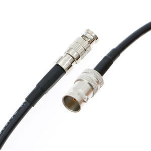 Uonecn Coaxial Cable Micro BNC Male to BNC Female Video Cord Adapter Black Video Assist 6G HD-SDI 50CM|19.7inches