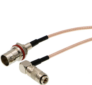 HD SDI DIN 1.0/2.3 Right Angle to BNC Female RG179 Cable for Blackmagic HyperDeck Shuttle 75ohm 12''