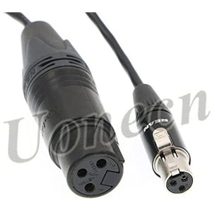 Mini XLR 3 Pin Female to 3 Pin Female Plug XL2 TA3-F Audio Cable Adapter Camera Video Assist for SD 442 Devices 688/788 20''