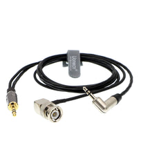 Load image into Gallery viewer, Cable Aux 3.5mm TRS Male to Male BNC Stereo Audio Breakout Cord for Zaxcom IFB Erx Time Code for Red Camera
