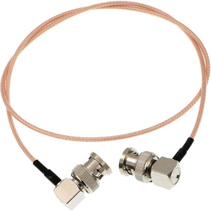 RG179 HD-SDI Cable Right Angle BNC Male to Male 75ohm MegaFlex for Blackmagic HyperDeck Shuttle and BMCC BMPC Hyperdeck Cameras 24''