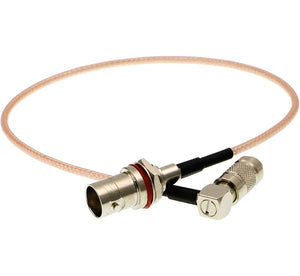 HD SDI DIN 1.0/2.3 Right Angle to BNC Female RG179 Cable for Blackmagic HyperDeck Shuttle 75ohm 12''