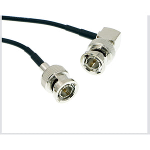 MegaFlex HD SDI Cable RG179 BNC Male to Right Angle BNC Cable 75ohm for Blackmagic HyperDeck Shuttle and BMCC BMPC Hyperdeck Cameras 50cm