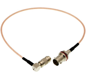 HD SDI DIN 1.0/2.3 Right Angle to BNC Female RG179 Cable for Blackmagic HyperDeck Shuttle 75ohm 12''