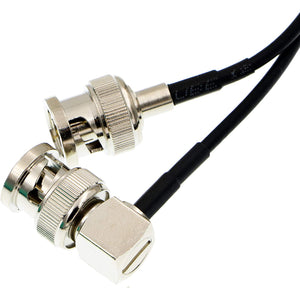 MegaFlex HD SDI Cable RG179 BNC Male to Right Angle BNC Cable 75ohm for Blackmagic HyperDeck Shuttle and BMCC BMPC Hyperdeck Cameras 50cm