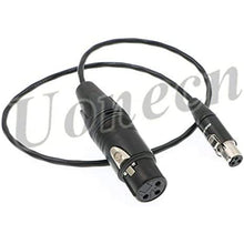 Load image into Gallery viewer, Mini XLR 3 Pin Female to 3 Pin Female Plug XL2 TA3-F Audio Cable Adapter Camera Video Assist for SD 442 Devices 688/788 20&#39;&#39;
