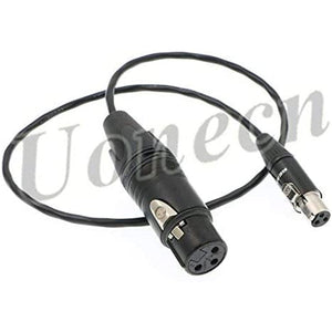 Mini XLR 3 Pin Female to 3 Pin Female Plug XL2 TA3-F Audio Cable Adapter Camera Video Assist for SD 442 Devices 688/788 20''