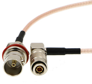 HD SDI DIN 1.0/2.3 Right Angle to BNC Female RG179 Cable for Blackmagic HyperDeck Shuttle 75ohm 12''