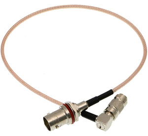 HD SDI DIN 1.0/2.3 Right Angle to BNC Female RG179 Cable for Blackmagic HyperDeck Shuttle 75ohm 12''